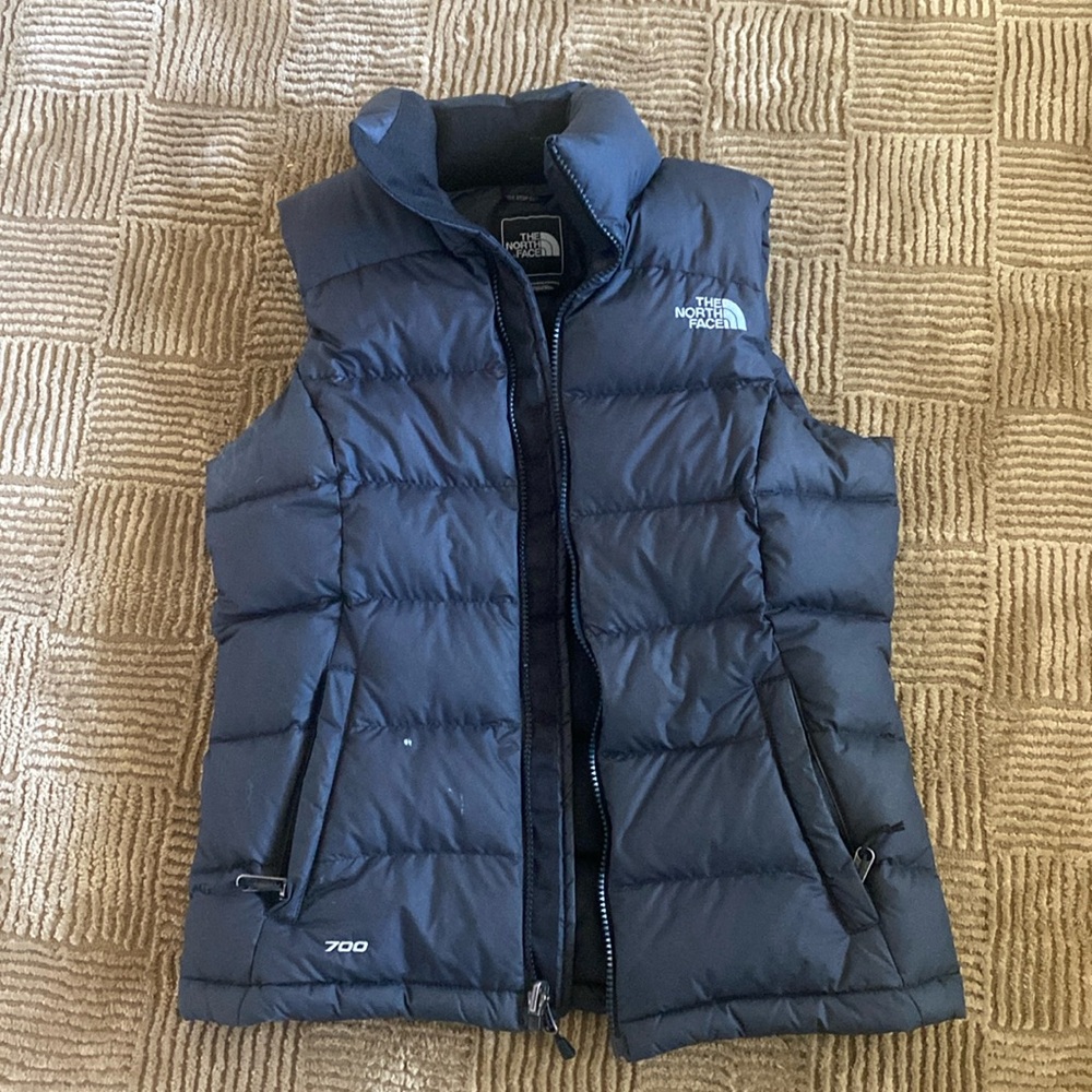 North Face black puffer vest